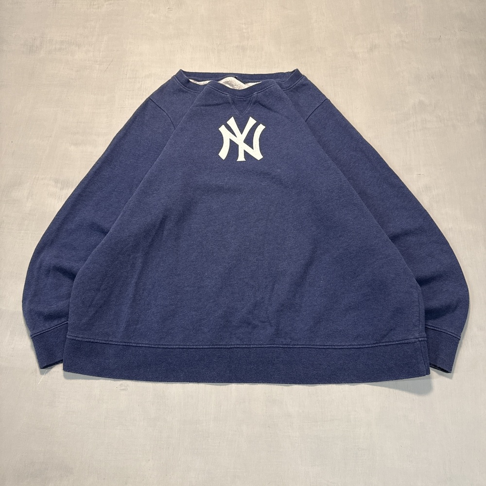 Printed New York Yankees Men's crewneck sweatshirt 90s Navy Size L